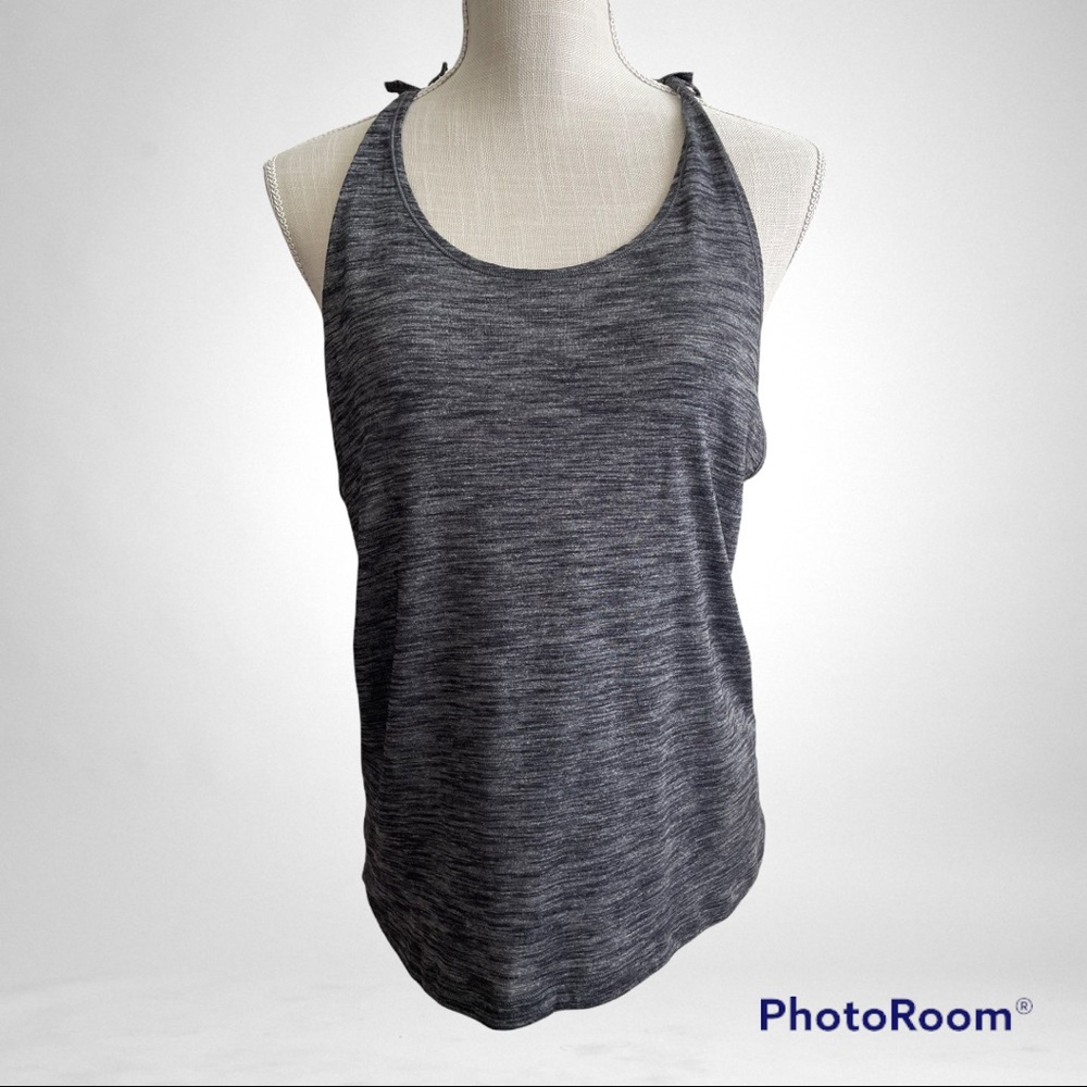 Lululemon Twist and Toil Tank Heathered Black